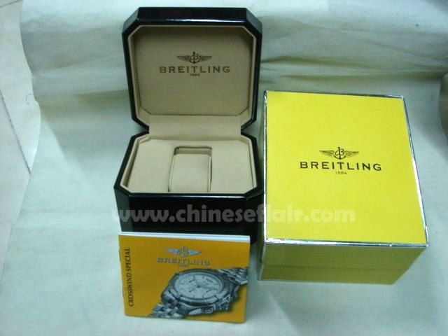 Original Quality Replica breitling box set Black Wood Watch Box